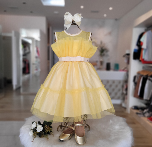 VESTIDO LUXO AMARELO