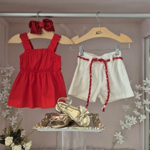 CONJUNTO SHORT EM LINHO