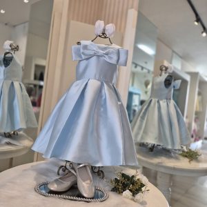 VESTIDO LUXO AZUL BEBE