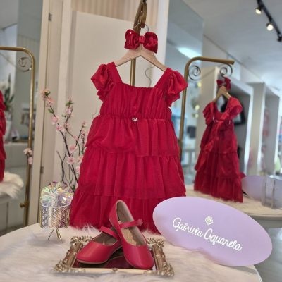 VESTIDO LUXO VERMELHO