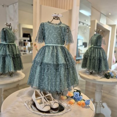 VESTIDO LAÇOS VERDE