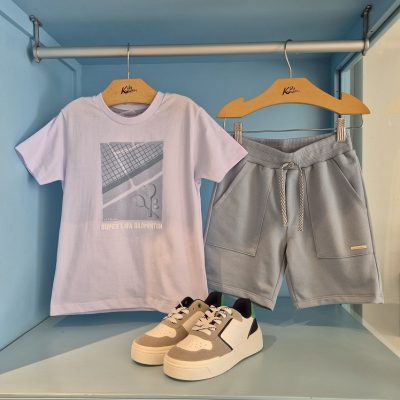 CONJUNTO TÊNIS BERMUDA MOLETOM