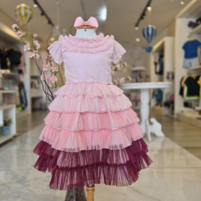 VESTIDO DEGRADÊ BABADOS