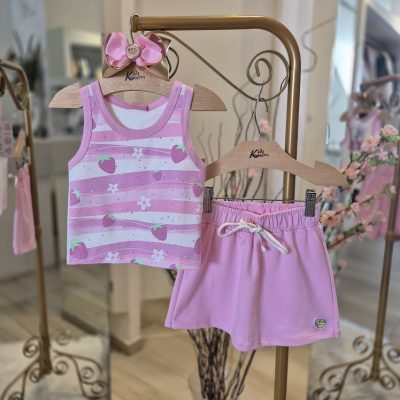 CONJUNTO SHORT SAIA MORANGUINHOS