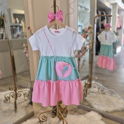 VESTIDO EM MALHA SAIA 2 MARIAS